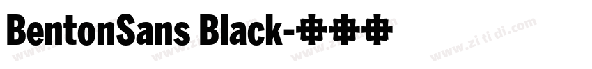 BentonSans Black字体转换